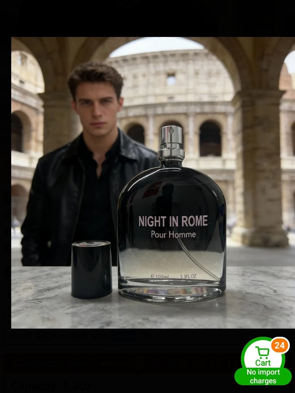 Men Night In Rome Nice Light Luxury Scent Colonge - Picture 3 of 6